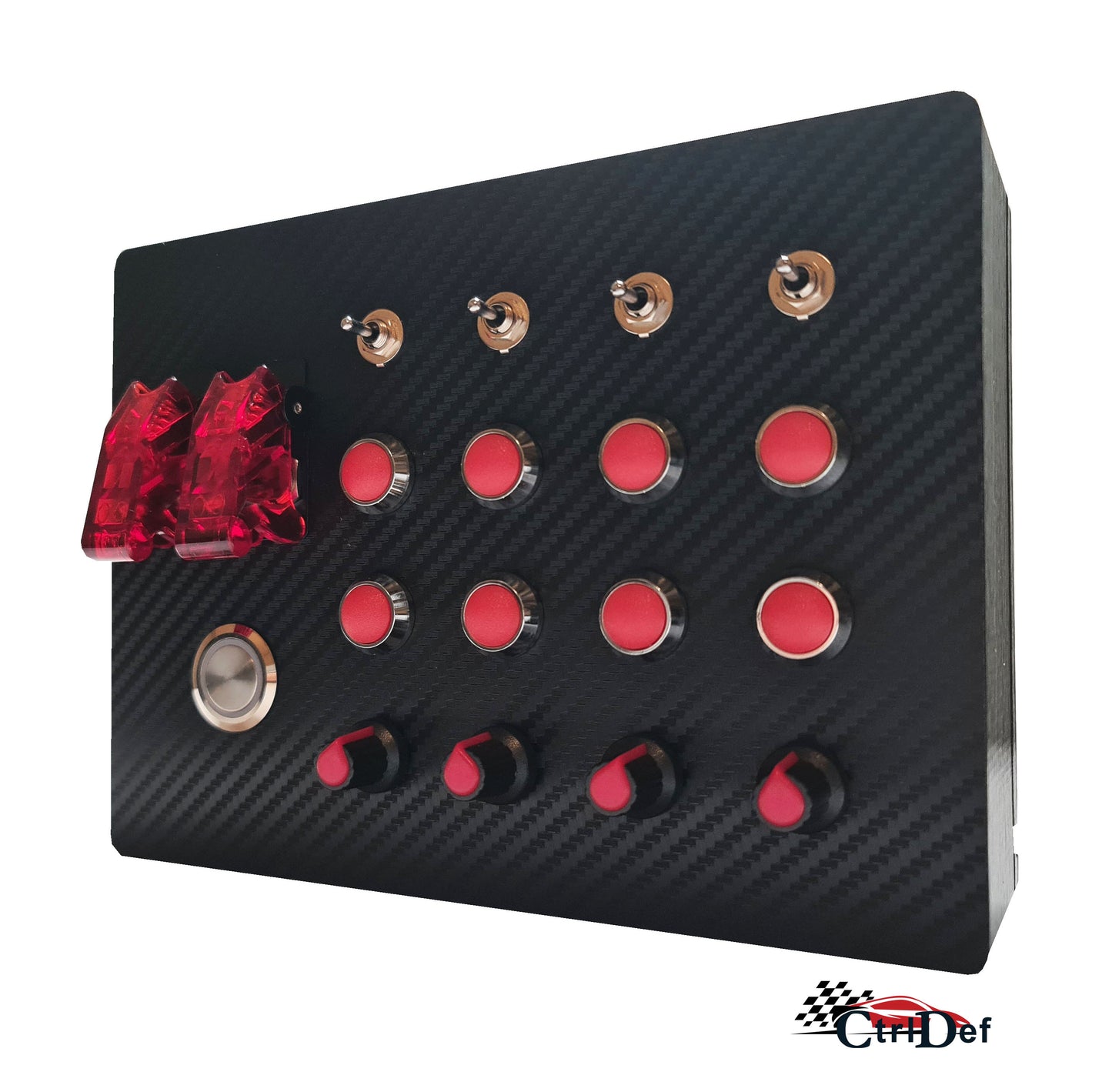 Red Button Box Side On