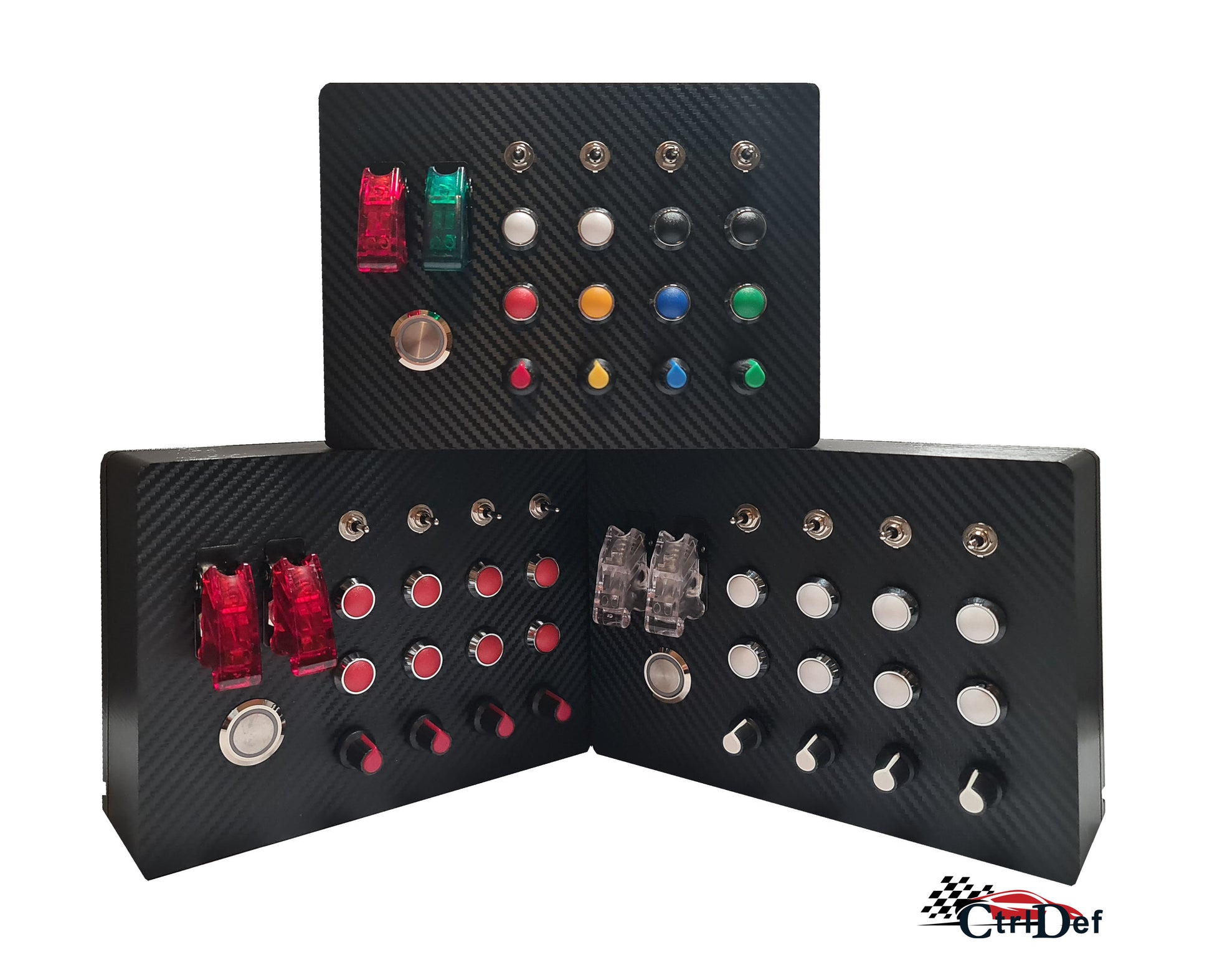 31_Functions_Sim_Racing_Flight_Sim_Button_Box_For_PC_With_Metal_Buttons