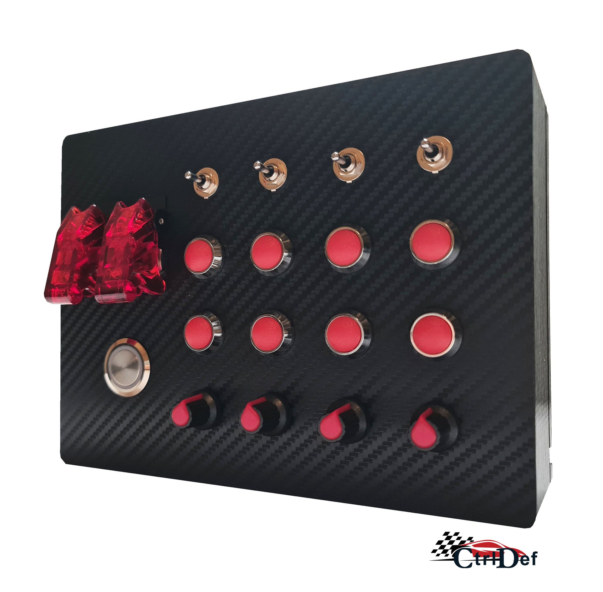 Red Button Box Side On